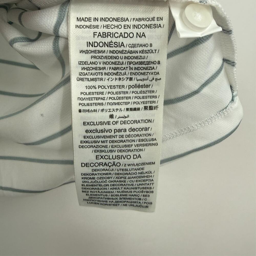 NWT Nike X Cleveland Guardian Polo Shirt Womens L White Gray Short Sleeve MLB - Picture 6 of 7